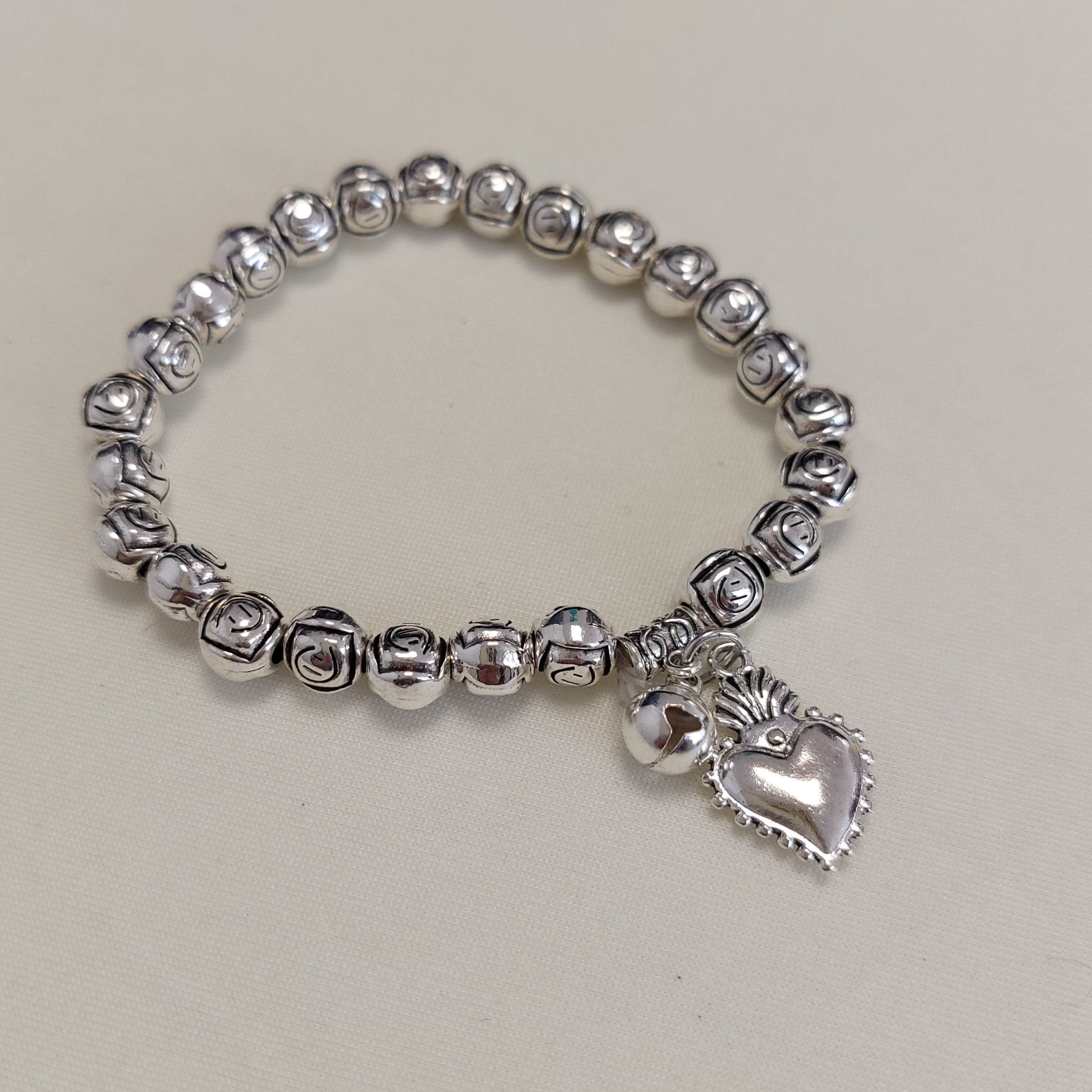 Bracelet Saména Élastiqué Acier avec Pampilles - Manchette Tendance