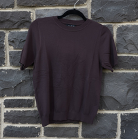 Pull REN - Pull Femme Maille Fine Manches Courtes Col Rond