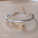 Bracelet Jonc Braga Message Gravé - Acier Inoxydable Ouvrable Femme
