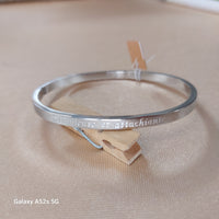 Bracelet Jonc Braga Message Gravé - Acier Inoxydable Ouvrable Femme