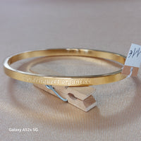 Bracelet Jonc Braga Message Gravé - Acier Inoxydable Ouvrable Femme
