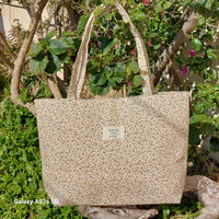 Sac de plage Cap Rousset – Cabas tissu imprimé vintage