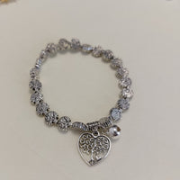 Bracelet Saména Élastiqué Acier avec Pampilles - Manchette Tendance