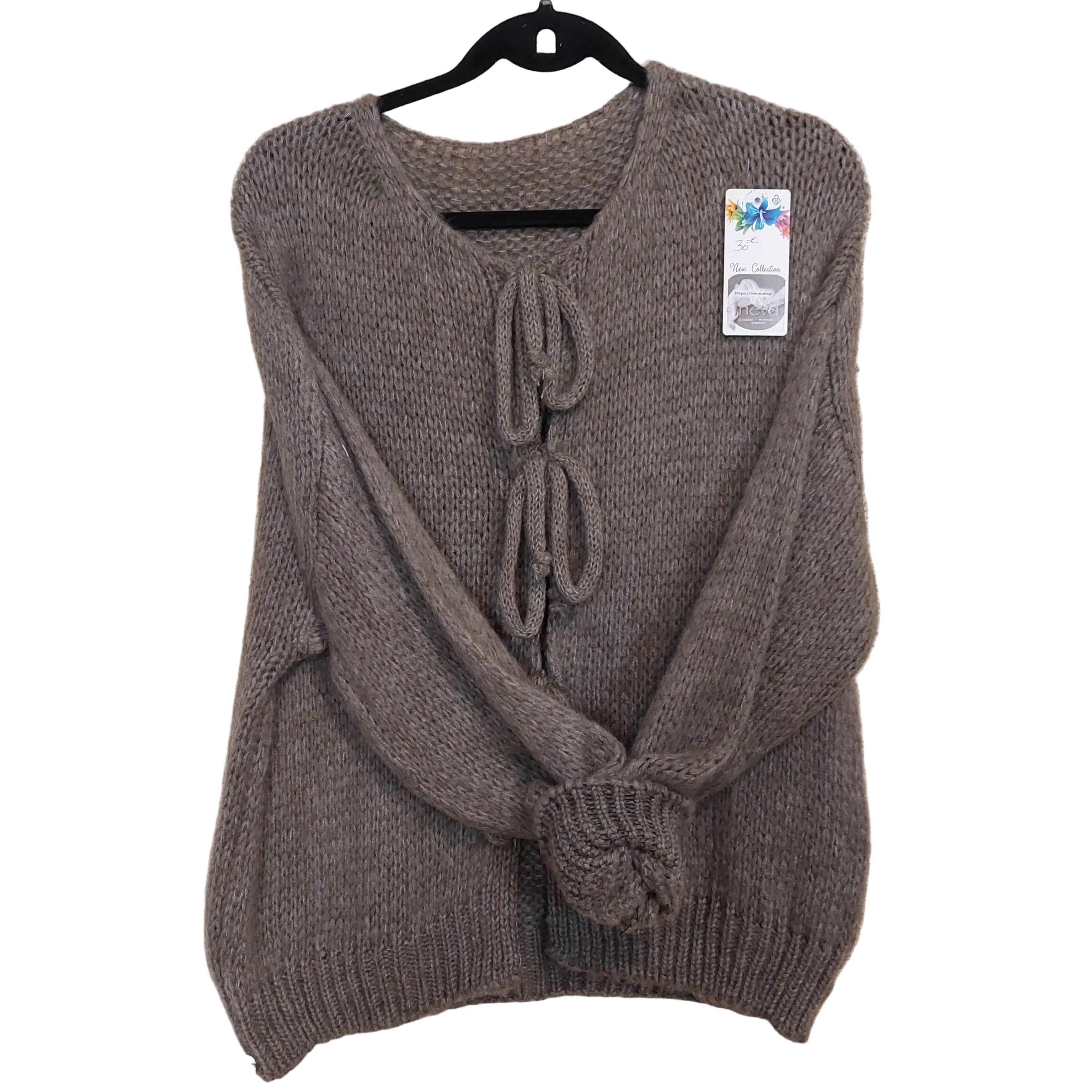 Gilet Dario - Maille Douce Col V Manches Longues Femme