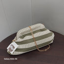Sac Bourse Pochette Rayures Raya — Bandoulière Chaînette Dorée Femme