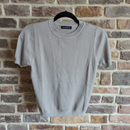 Pull REN - Pull Femme Maille Fine Manches Courtes Col Rond