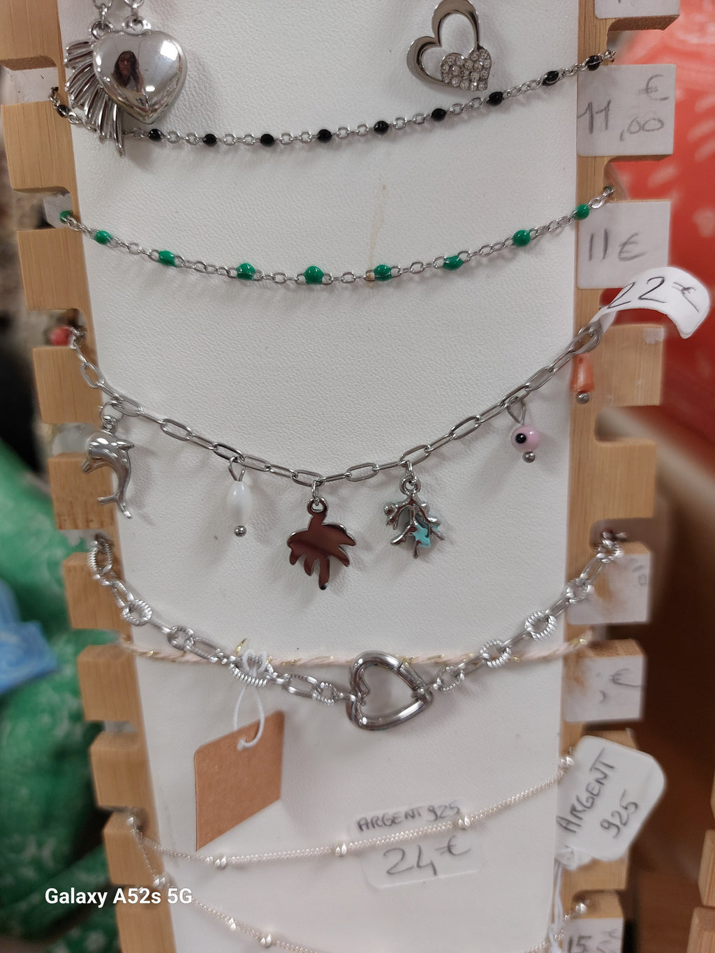 Collier Isin – Chaîne Acier Inoxydable & Charm's Dauphin Corail Palmier