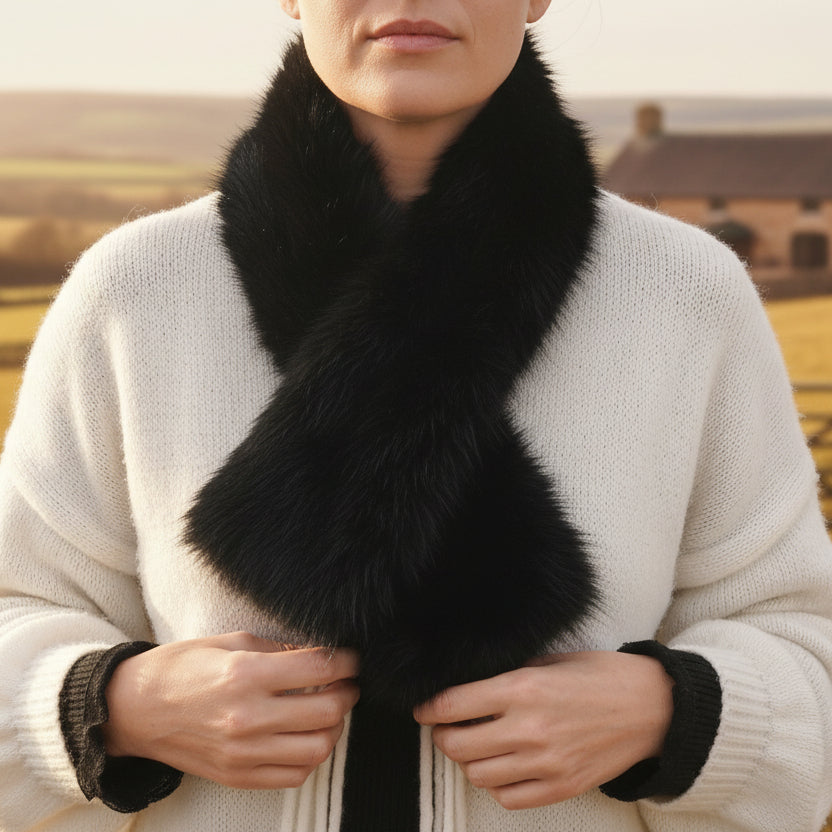 Écharpe Eiger.u - Cache-Cou Femme Fausse Fourrure Réglable