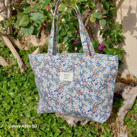 Sac de plage Cap Rousset – Cabas tissu imprimé vintage