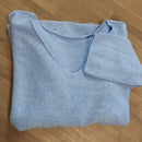 Pull Femme André Col V - Maille Stretch Sans Couture Viscose