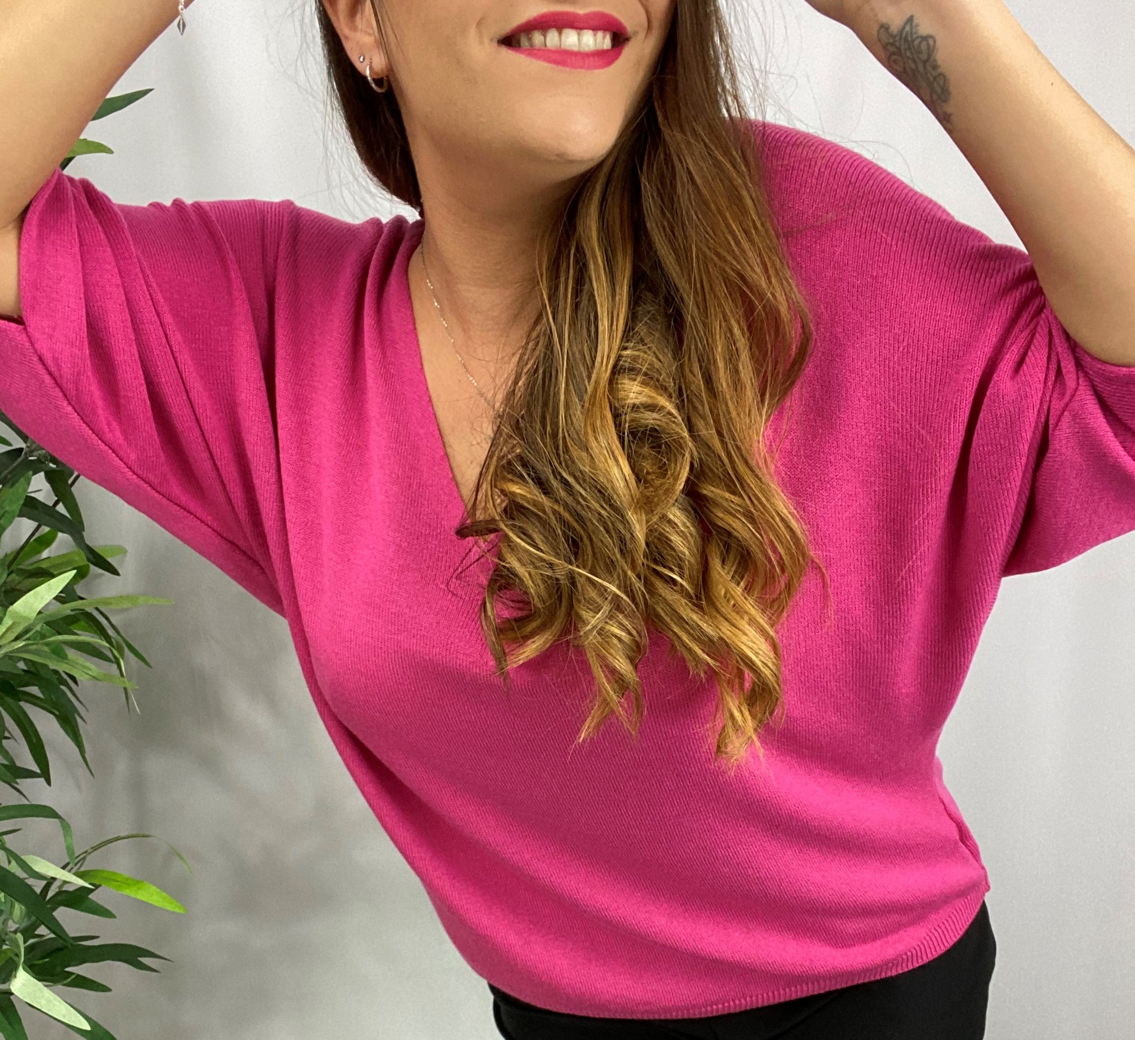 INEVA-PULL MAILLE FINE-PULL MODAL-PULL OVERSIZED-PULL FUSHIA SUR MARTIGUES-PULL INTEMPOREL-PULL COL V-PULL TOUT DOUX-PULL PAS CHER-PULL DEMI SAISON-PULL LEGER