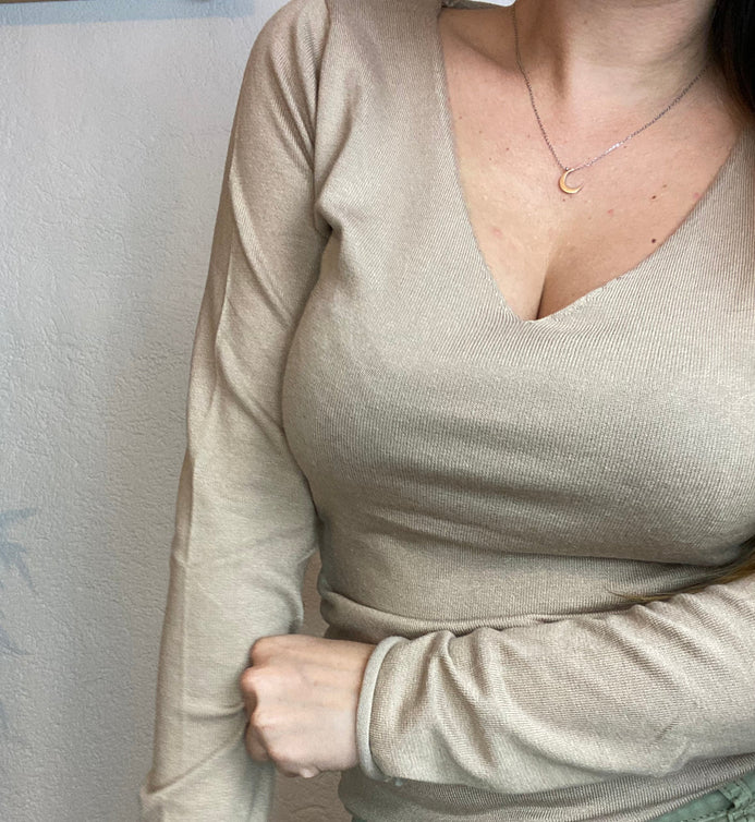 Pull Marlène - Pull Femme Col V Maille Fine Ultra Doux